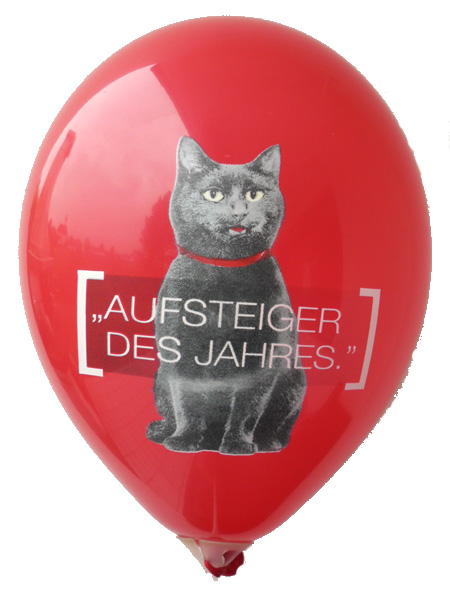 Zur Vergrößerung bitte anklicken: 4 Farben CMYK+1 Druck Ballon in Rot