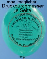 max. möglicher Ballonaufdruck je Seite, innerhalb des roten Kreises