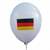 MR100B-2002-13-FL-DE Germany Flagge ~Ø33cm precession print one site 3C, Balloons white