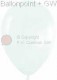 R85S-005-00 FS Balloon white Ø~25/34cm outline ~80/92cm Dekorationsballoon