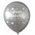 BMR100-51 wedding MR. & MRS. motiv balloon, balloncolor Diamont Clear price per piece, 5 site printed