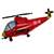 FOBF103-1032624F  Hubschrauber in red Folienballon