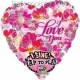 FOHM090-252322601 Herz-Folienballon, breite 71cm (28") -I love you -