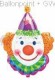 FOBF083-07661A Folienballon, Juggles Clown Kopf 63x83cm (25x33in), SB verpackt