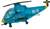 FOBF103-103492F  Hubschrauber in Blau Folienballon