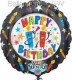 FOBM072-1421201PL 72cm(28") Happy Birthday Candles Sing-A-Tune Balloon