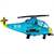Hubschrauber blau,  Figuren-Folienballon, Form E  ArtKat  F311