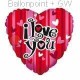 FOBH045-661461E  Motiv Love 45cm(18") , Hearts -Folienballon, price per ea