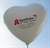 Herzballon 40-100cm breit extra stark 1-2seitig 2farbig bedruckt - Ballonfarbe nach Auswahl mit Ihrem Wunschaufdruck, Stutzen unten.