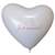 wedding heart motiv just married Ø32cm individual printed two site, Balloons white