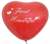 wedding heart motiv just married Ø32cm individual printed two site, Balloons RED