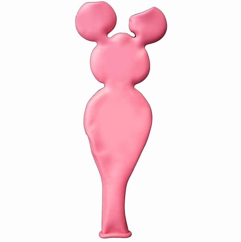 F05U Bär ~70cm, PINK , Latexfigur Bärkörper unbedr