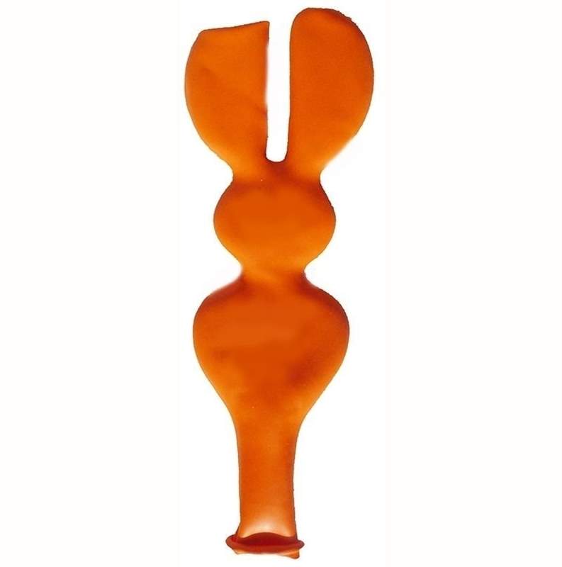 F03U Kurzohrhase ~80cm, Latexfigur Hase, Farbe nac