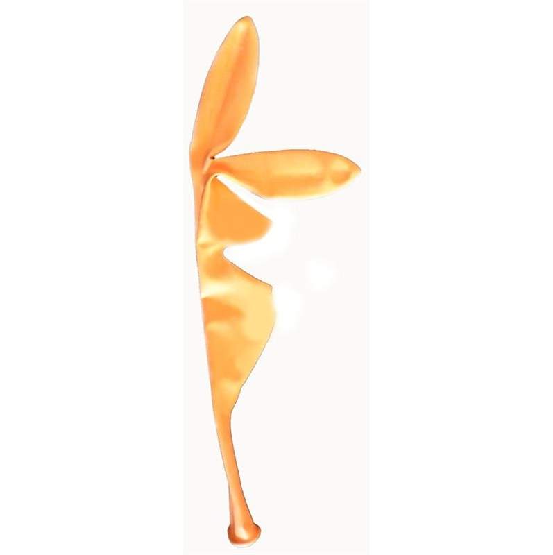 F01U Langohrhase 65cm, ORANGE Latexfigur Hase Typ