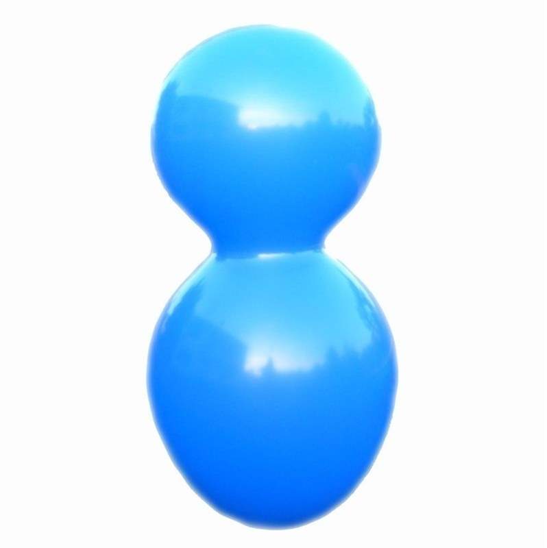 F12U Puppe ~55cm, BLAU , Latex Figurenballon Puppe