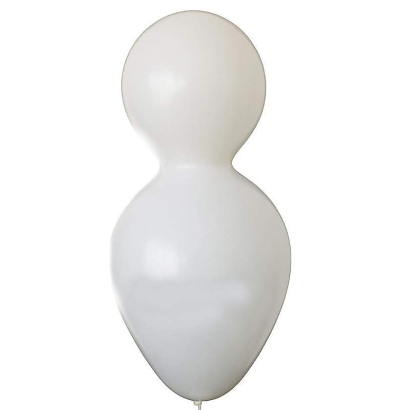 F12U Puppe ~55cm, WEIß , Latex Figurenballon Puppe