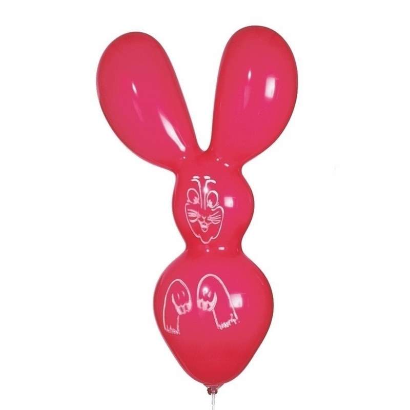 F03-080-S short rabbit with short ears, printed Ba