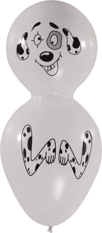 F12d-055-S Dalmatiner Dog Balloon colour as you se