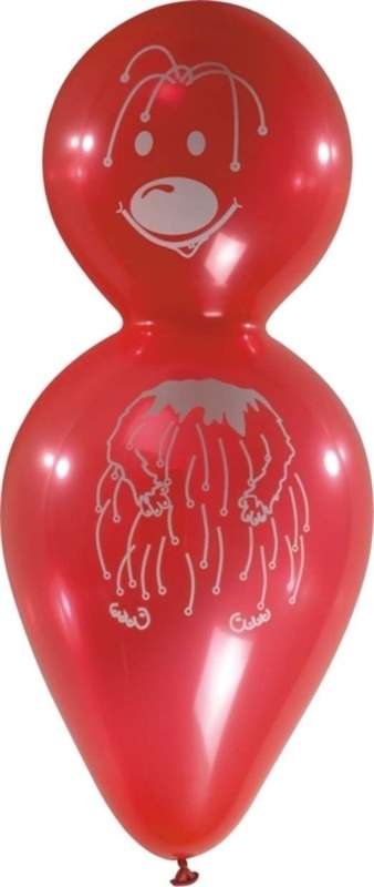 F12k-055-101-S Knolly Balloon colour in red