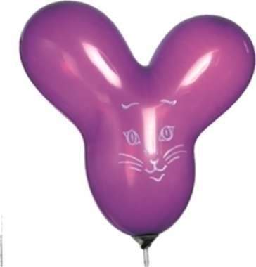 F14n Katze NEU ~45cm GELB, Latexfigur mit Standardaufdruck ohne Zubehör