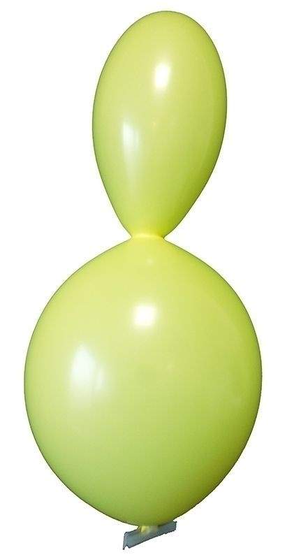 F11nU Frauenkopf ~60cm, GRÜN, Latexfigur Ballon mi
