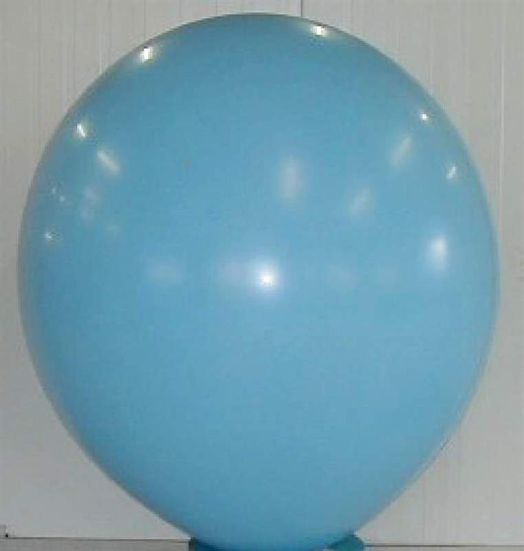 RC500-15 Künstlerballon Climb In, Riesenluftballon Größe max. 160cm Halsbreite ~15cm Ballonfarbe HELLBLAU, Standardausführung