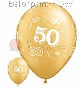 R085Q-0063-R nominal size 28cm roundballoon Colours gold, " 50 " A-round