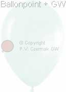 R85S-005-00 FS Balloon white Ø~25/34cm outline ~80/92cm Dekorationsballoon