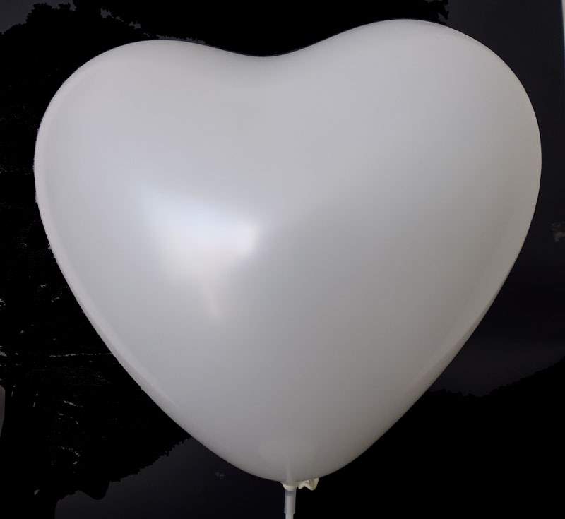 SBH032T-30-M 32cm breite Herz Luftballon  Farbe na