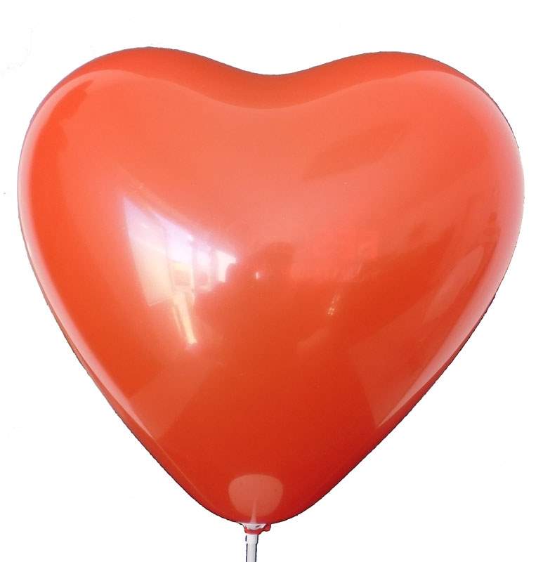 SBH032T-2999-50 Ballon Herz Farbe nach Auswahl, br