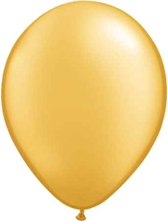 Ø 40cm  GOLD Nenngröße 40cm / 16inch Qualatex Rund-Luftballon R135Q