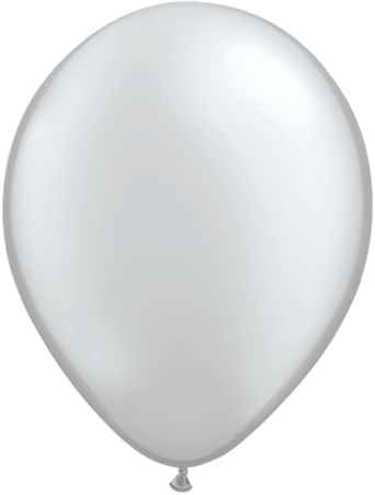 R130Q-122-00 nominal size 40cm/16inc Ø 39/49cm roundballoon Pastel color Sparkling Silver 122, non printed