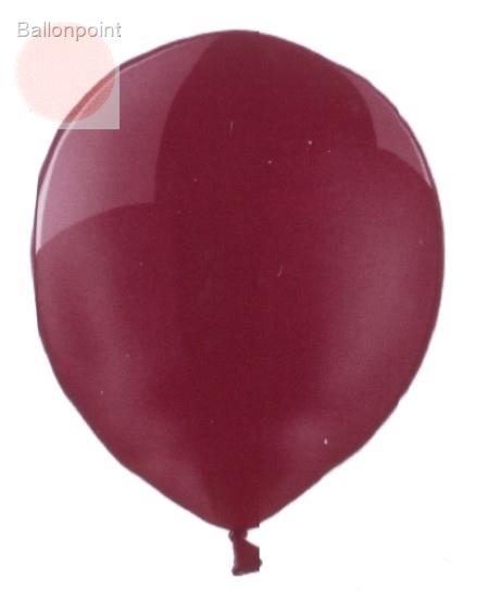 R100B-3024-U Nennweite 35cm Rundballon Crystal Bordeaux  Ø~30/39cm, Umfang ~93/110cm