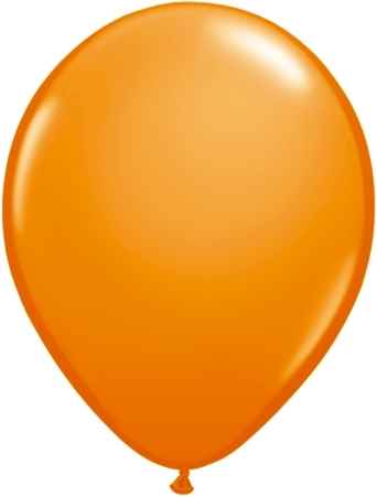 Ø 40cm  ORANGE Nenngröße 40cm / 16inch Qualatex Rund-Luftballon R135Q