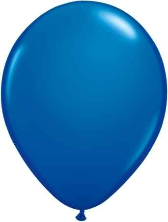 R075Q-2006-00-U nominal size 25cm (9 inch) roundballoon Pastel Ø 25cm color Dark Blue, non printed