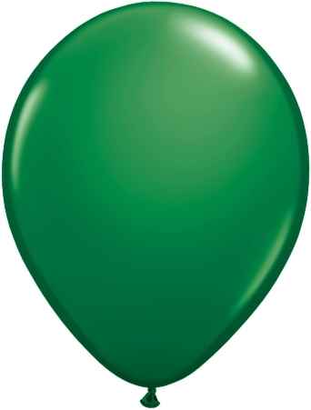 R075Q-2007-00-U nominal size 25cm (9 inch) roundballoon Pastel Ø 25cm color Dark green, non printed