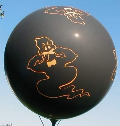 MR265-113-51H-HW05 Halloween-Ballon, Durchm.100cm, Ballonfarbe Schwarz