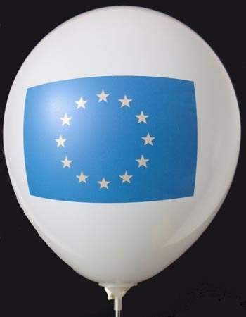 MR100B-2002-12-FL-EU EUROPA Flaggen Aufdruck auf Luftballon ~Ø33cm 1seitig 2C bedruckte