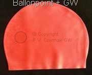 BH-101-00-G1 Badehaube aus Latex Größe1 für Kinder und Jugendliche Haubenfarbe ROT