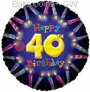 FOBM045-5012E 40ter Birthday-Candle Folienballon