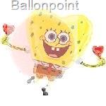 FOBF076-10436A Folienballon, Spongebob Love 66x76cm (26x30inch)
