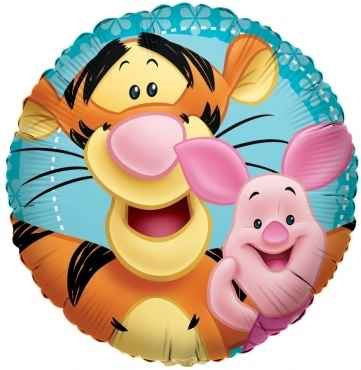 Tigger & Piglet 18", M 18inch Metallic Folienballon Ø45cm