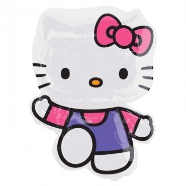 (#) Hello Kitty Pink & Purple II, Shape Form II Art.Kat. F322  Metallic Foilballoons