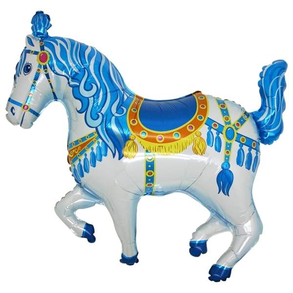(#) Zirkuspferd  blau II M, XL-Folien Form II (Größe 85x60cm)  Art.Kat. F322