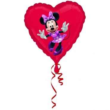 (#) Minnie Dancing 18", M 18inch Rund Metallic Folienballon Ø45cm, in SB-Verpackung Art.Kat. F323