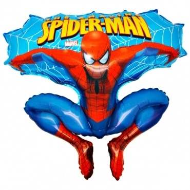 Spiderman blau, Figuren-Folienballon, Form E  ArtKat  F311