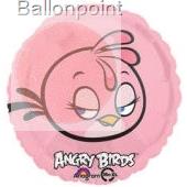 Angry Birds pink 18", M 18inch Rund Metallic Folienballon Ø45cm, in SB-Verpackung Art.Kat. F314