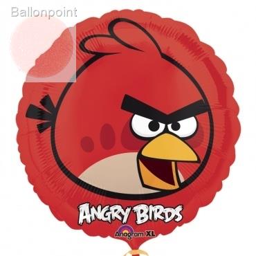 Angry Birds rot 18", M 18inch Rund Metallic Folienballon Ø45cm, in SB-Verpackung Art.Kat. F314