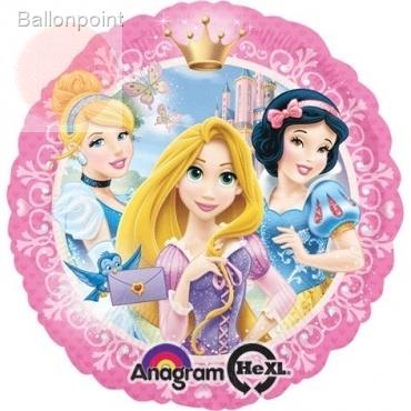 Princess rund 18", M 18inch Rund Metallic Folienballon Ø45cm, in SB-Verpackung Art.Kat. F314