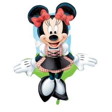 (#) Minnie Dirndl II, Shape Form II Art.Kat. F322 non Metallic Foilballoons